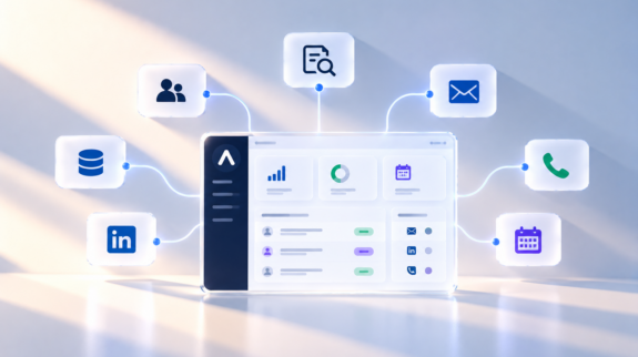 Futuristic AI Automation Dashboard