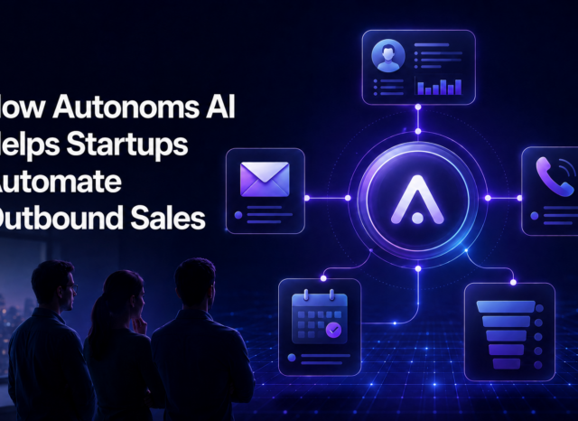 Autonoms AI workforce automating outbound sales for a startup